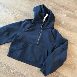 Navy Blue Hoodie with Front Pocket
